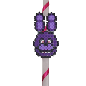 Λαμπάδα με την φιγούρα του Bonnie από το Five nights at Freddy's - Pixel art