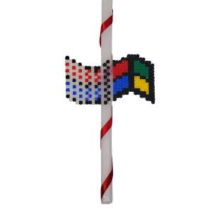 Λαμπάδα με ρίγα - λογότυπο Windows 3.11 χειροποίητο pixel art