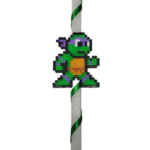 Λαμπάδα με Χελωνονιντζάκι Donatello χειροποίητο pixel art