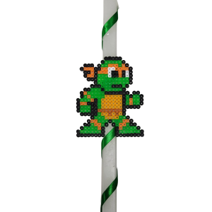 Λαμπάδα με Χελωνονιντζάκι Michelangelo χειροποίητο pixel art