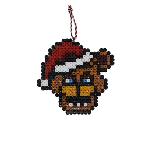 Χριστουγεννιάτικo στολίδι Freddy χειροποίητο pixel art